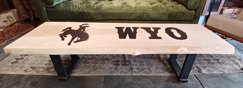 WYO Handmade Coffee Table by Local Artist