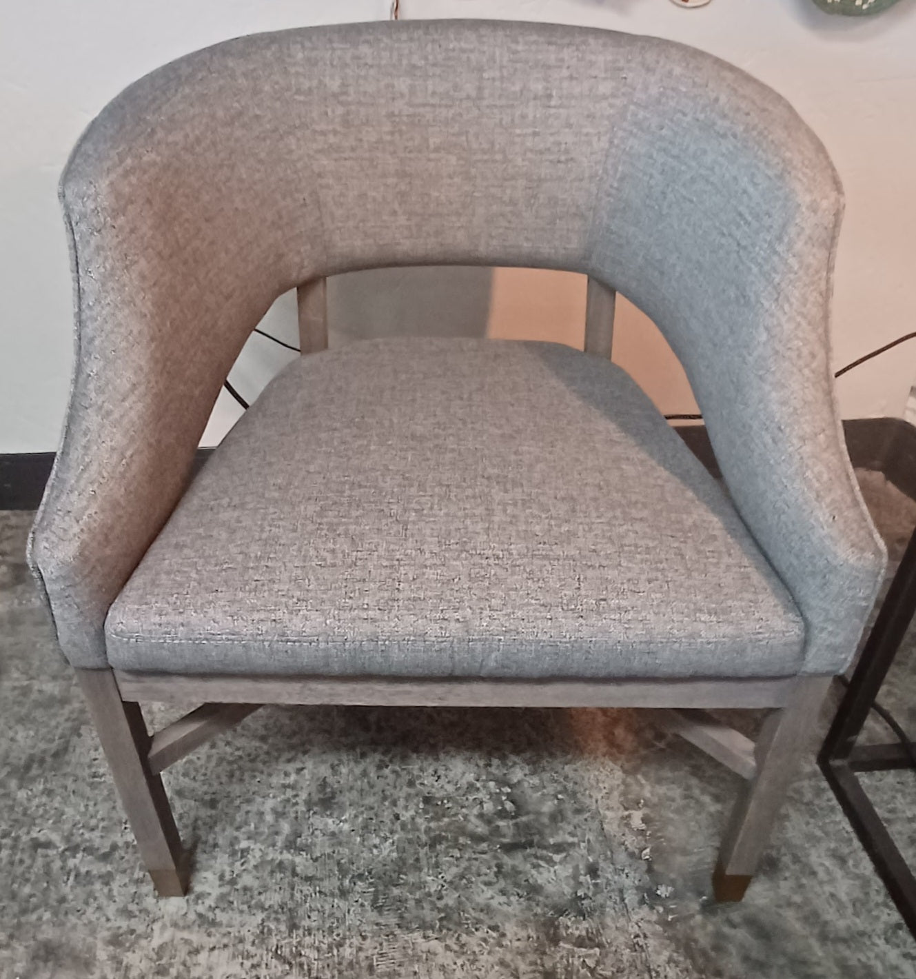 Curved back accent chair cheap