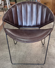 Load image into Gallery viewer, Round Beautiful Leather Accent Chair