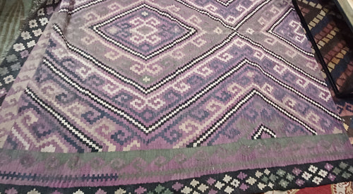 Beautiful Purple and Grey Memana Area Rug