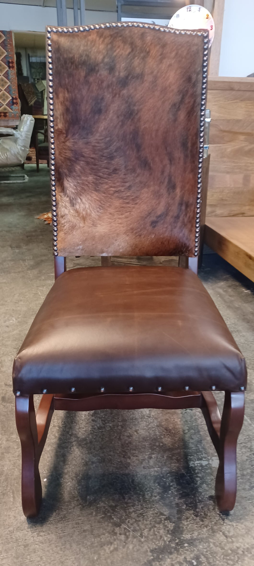 Cody Leather/Cowhide Dining Chair