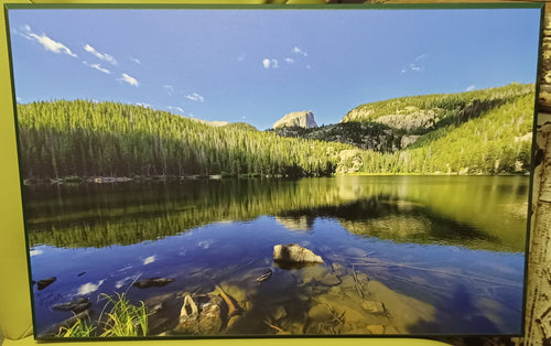 Rocky Mountain National Park on wood by Local Artist