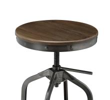 Load image into Gallery viewer, Industrial Vintage Bar Stool Gunmetal Legs, Walnut