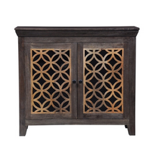 Load image into Gallery viewer, The Gallatin Cabinet – 36&quot; 2-Door Carved Wood Storage Console