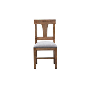 The Timberline Dining Chair – T Back Solid Hardwood Chair with Upholstered Seat