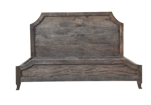 QUEEN SIZE SCALLOP EDGE BED RECLAIMED B
