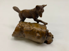 Load image into Gallery viewer, Fox &amp; Squirrel Bronze Statue