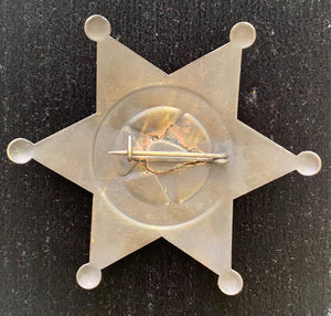 Solid Brass Antique Finish Chief Brothel Inspector Badge