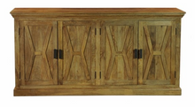 Load image into Gallery viewer, 4 Door Media Cabinet Light Walnut
