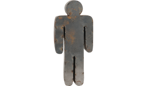 Rusted Metal Men 3D Wall Art