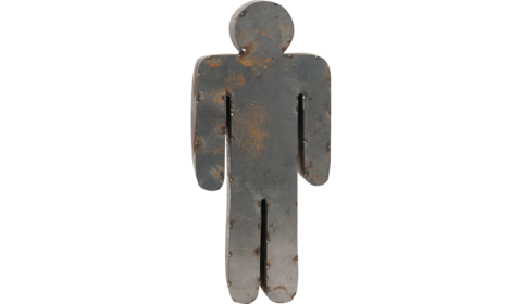 Rusted Metal Men 3D Wall Art