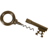 Load image into Gallery viewer, Brass Key Corkscrew