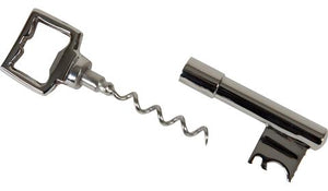 Brass Key Corkscrew in Chrome