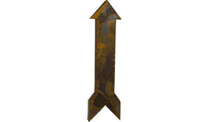 Large Rusted Metal Straight Arrow 3D Wall Art