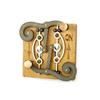 Tan Double Fulcrum Switch Plate