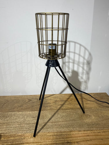 Table Cylinder Basket Lamp