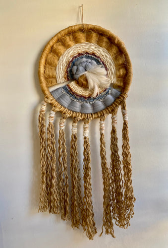 Vintage Woven Hoop Art