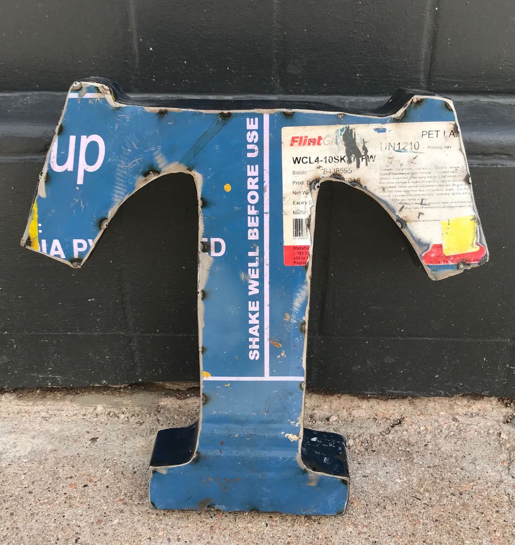 'T' Metal Letter