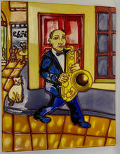 Load image into Gallery viewer, Jazz Art Walk Tile Resin Wall Art