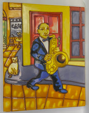 Load image into Gallery viewer, Jazz Art Walk Tile Resin Wall Art